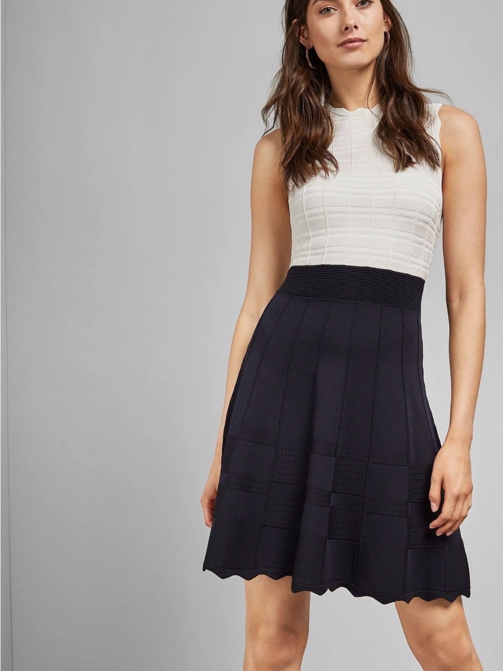 Ted Baker London polino contrast knitted dress size 5